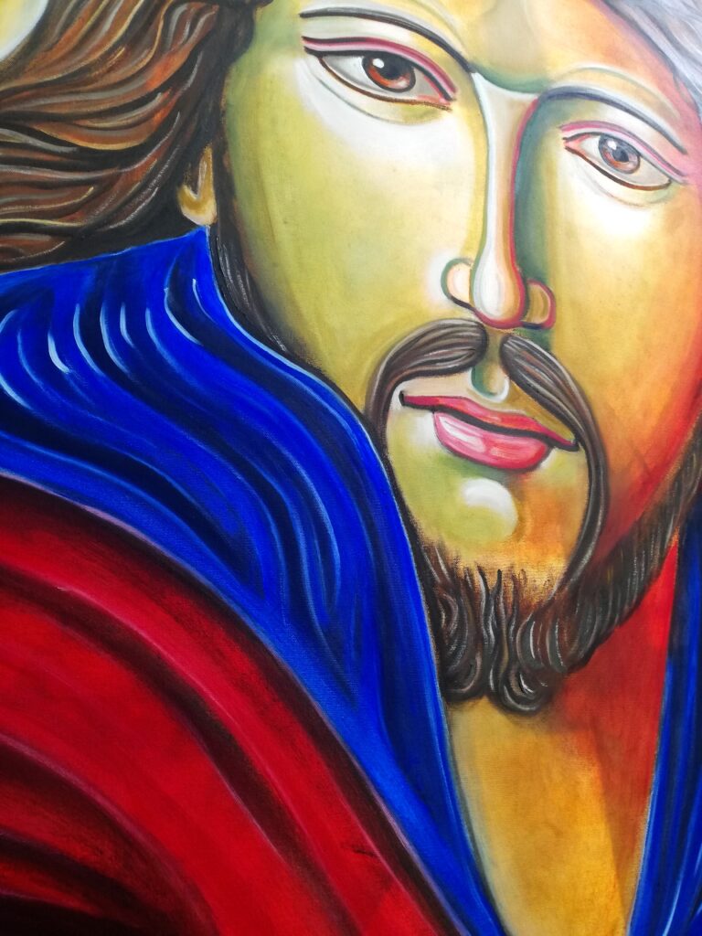 Big Jesus by John Richard Hewitt Fine Artist at Amanartis studios 1.jpg
