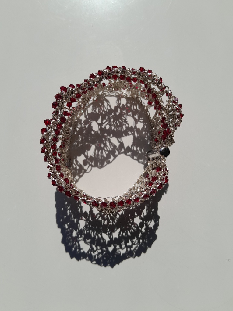 Elizabeth Amey crochet bracelet at Amanartis Watford by Amma Gyan