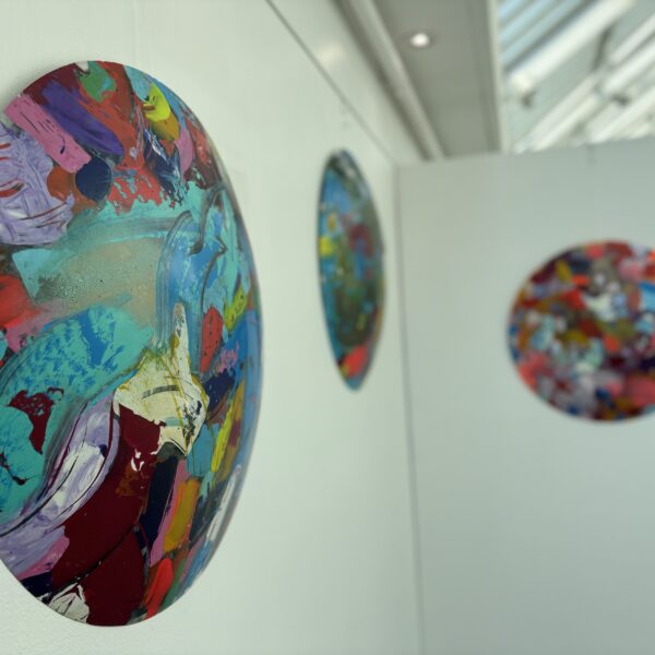 Resin Domes by Louise Greenfield at Amanartis at the Atria by Amma Gyan image by TS