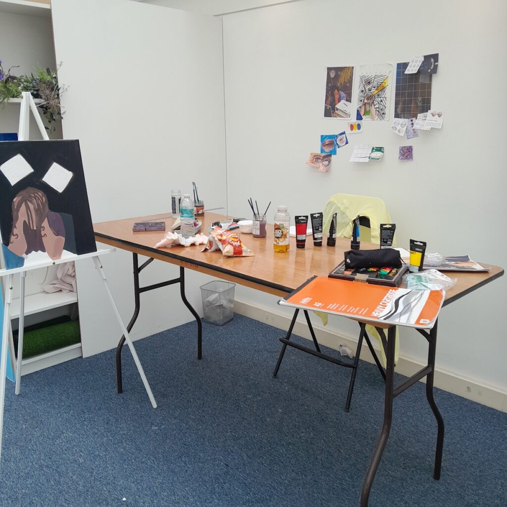 Work experience space in use