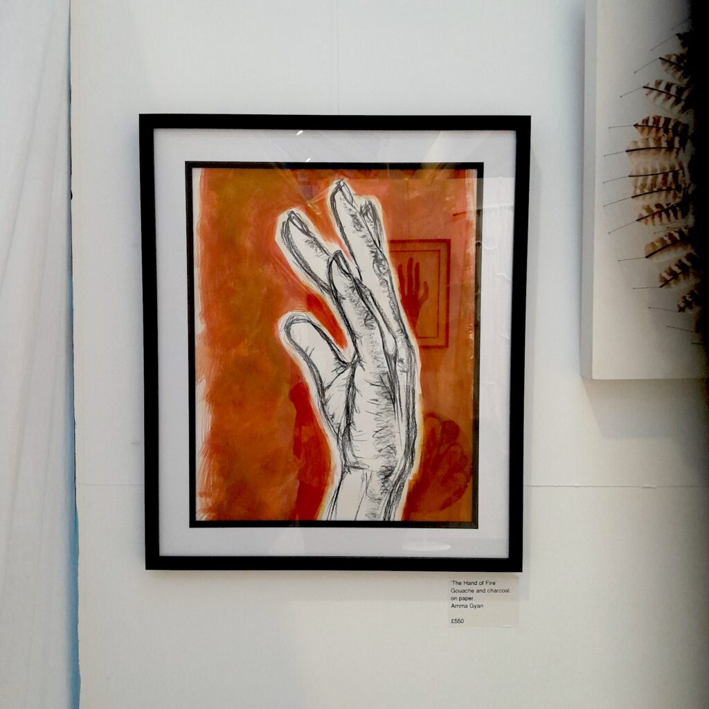 The Hand Study 1 by Amma Gyan Charcoal l on paper £350