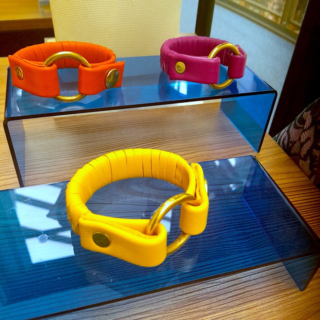 Reign leather bracelets by Amma Gyan at the House of Amma Watford London 1