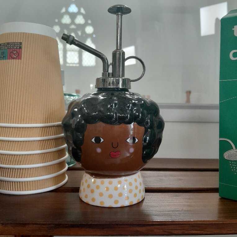 Amanartis at the Chapel by Amma Gyan Founder of Amanartis Gallery and House of Amma - The Art of Living Chantelle takes care of the plants