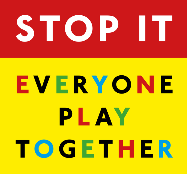 Mya shout flyer Stop Everyone Play Together
